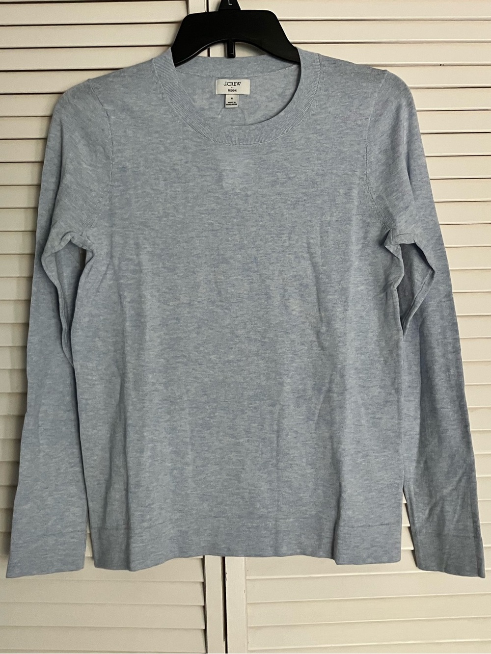 NWT J. Crew Light Blue Teddie Crewneck Sweater ( Size Small ) - Picture 3 of 6